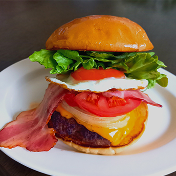 絶品おとなのハンバーガー&手作りレモンスカッシュ