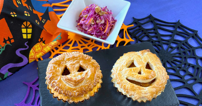 Happy!ハロウィン ミートパイとパンプキンパイ
