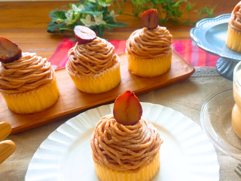 カップケーキモンブラン