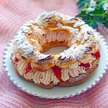 苺たっぷり♡パリブレスト