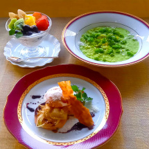 【3月開催】[リストランテ アルポンテ]原宏治シェフのイタリアン 「ゆでたホワイトアスパラガスとポーチドエッグ　バルサミコ酢ソース」