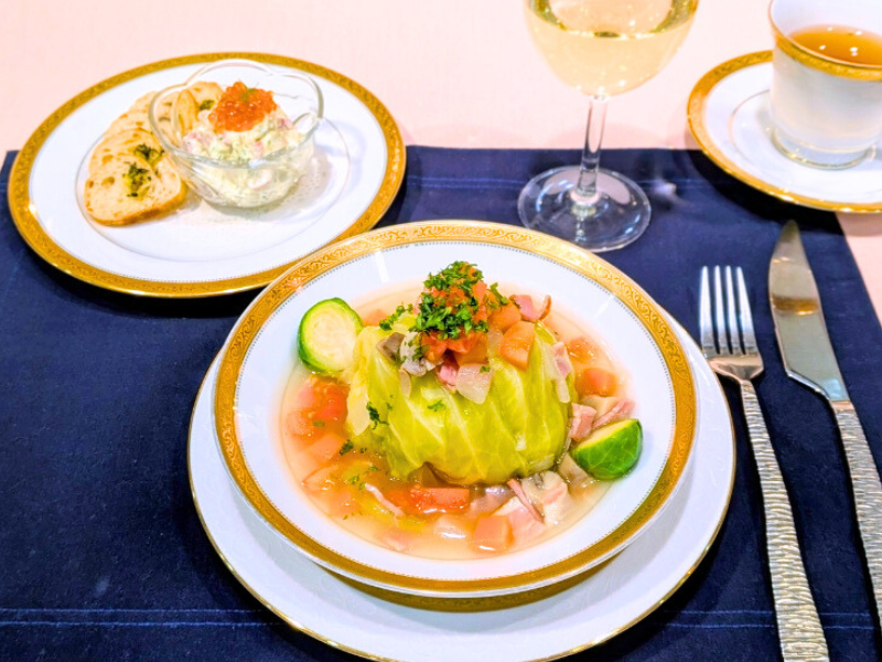 【3月開催】[レストラン ラタトゥイユ]恩田健司シェフに習う「フレンチロールキャベツ“シューファルシ”＆お刺身タルタル」