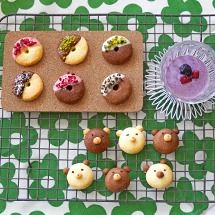 ドーナツとくま！かわいいクッキーを作ろう