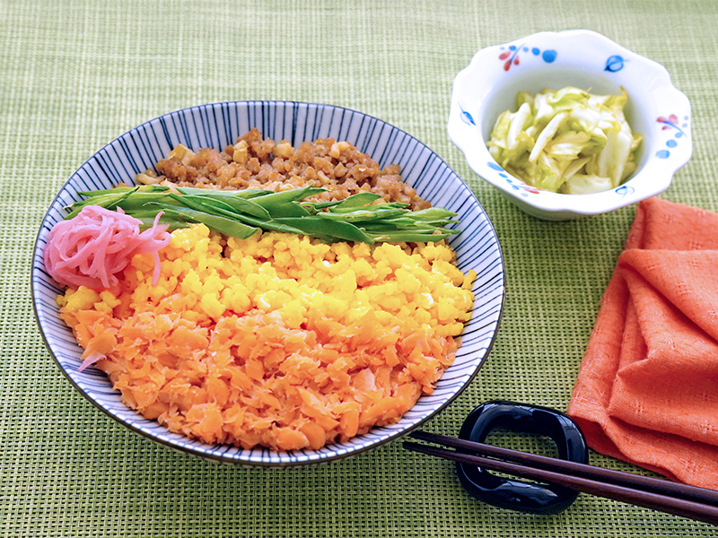 鮭フレークdeそぼろ丼