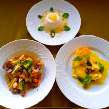 【5月開催】[リストランテ アルポンテ]原宏治シェフのイタリアン 「鯛のソテー　オレンジとケッパーのソース」　