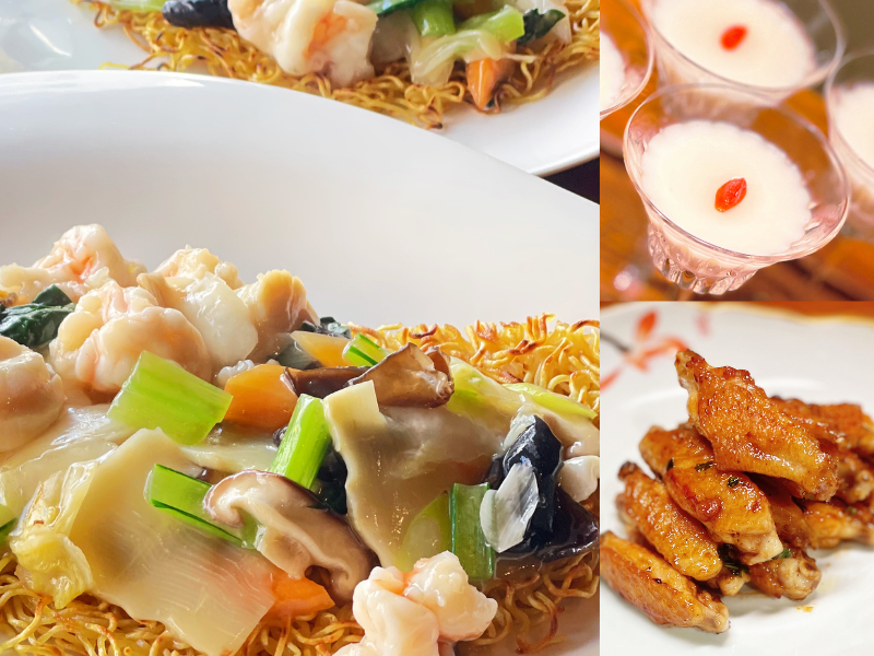 【6月開催】[上方中華  <ruby>新瓊<rt>シンタニ</rt></ruby>]新谷亮人シェフに習う中国料理「海鮮あんかけ焼きそば」「やみつき黒胡椒手羽先」「とろける杏仁豆腐」