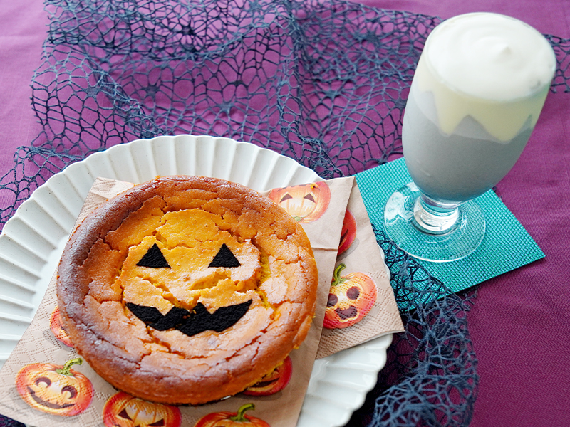 Happy Halloween! かぼちゃのチーズケーキ