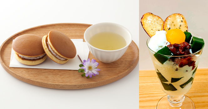 生どら焼き&和風抹茶パフェ