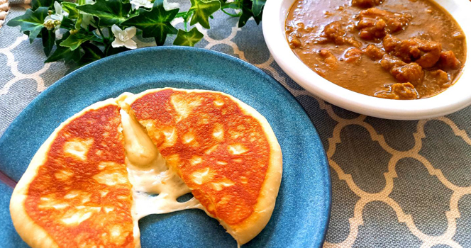 チーズナン&スパイシーチキンカレー