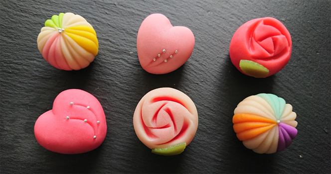 和菓子deバレンタイン「かわいいねりきり」