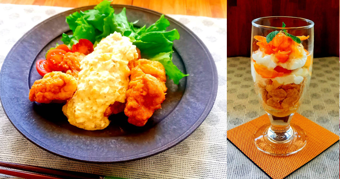 日本巡りシリーズ~宮崎~ チキン南蛮&きんかんのヨーグルトパフェ