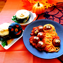 【10月開催】おうちでハロウィン！坊ちゃんかぼちゃのグラタン＆ミートボールパスタ