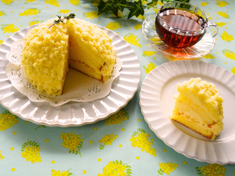 【3月開催】ふわふわ春色のミモザケーキ