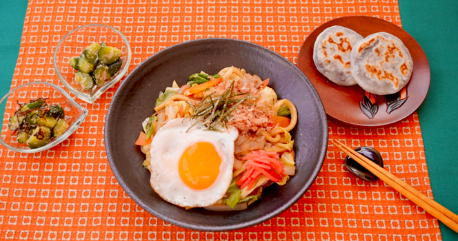 【7月開催】日本巡りシリーズ～北九州・小倉～小倉焼うどん＆焼きもち他1品