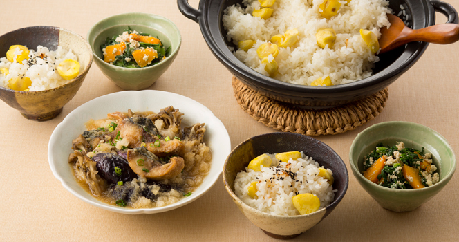 【10月開催】〈和食応用技術の会〉春夏6回シリーズ Vol.6～栗ごはん（他2品）～
