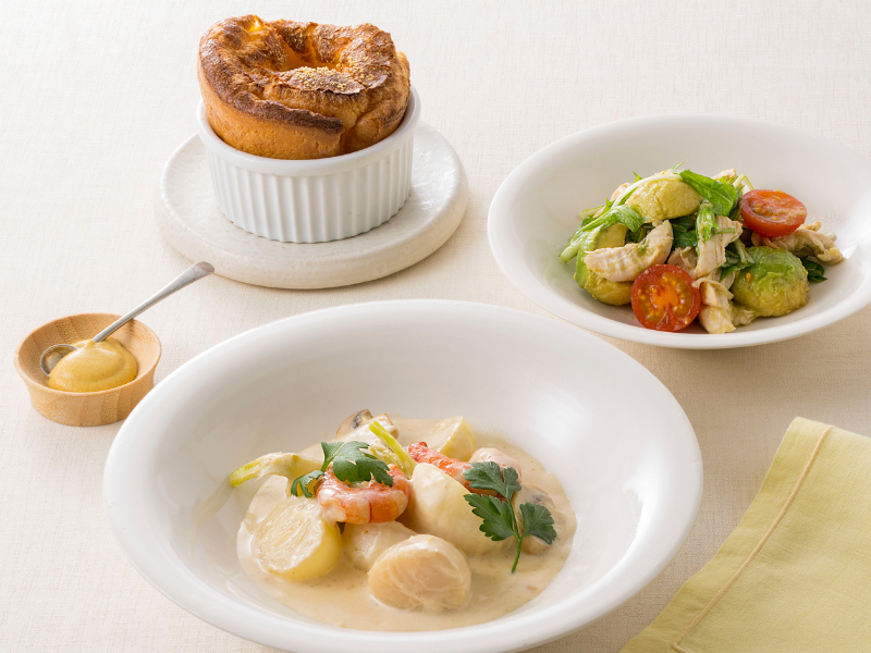 【募集予告】【12月開催】〈後藤祐輔シェフ監修 うれしい洋食〉6回シリーズ Vol.2～ほたてとえびのフリカッセ（他２品）～