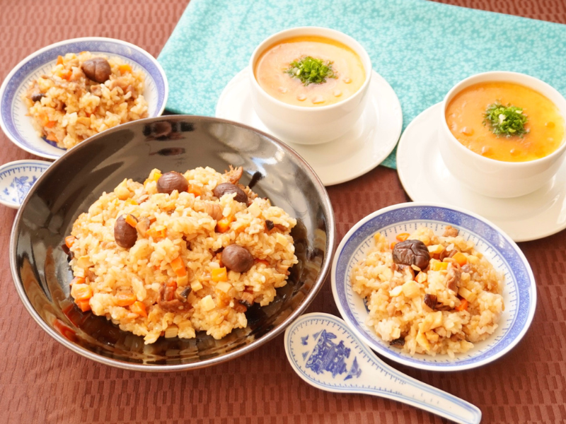 【3月開催】みんなで囲む中華　中華おこわ＆中華茶碗蒸し