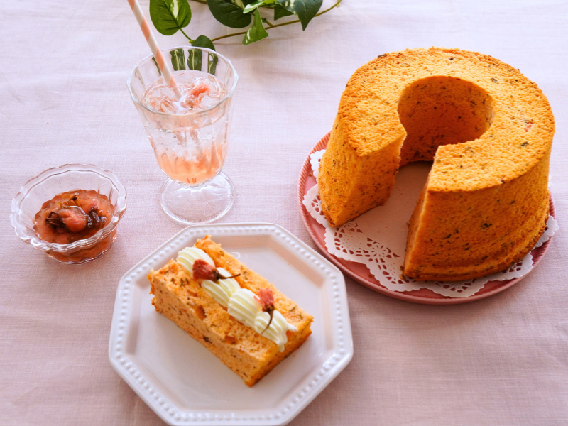 【募集予告】【4月開催】桜香る♪ふんわりシフォンケーキ＆桜シロップソーダ