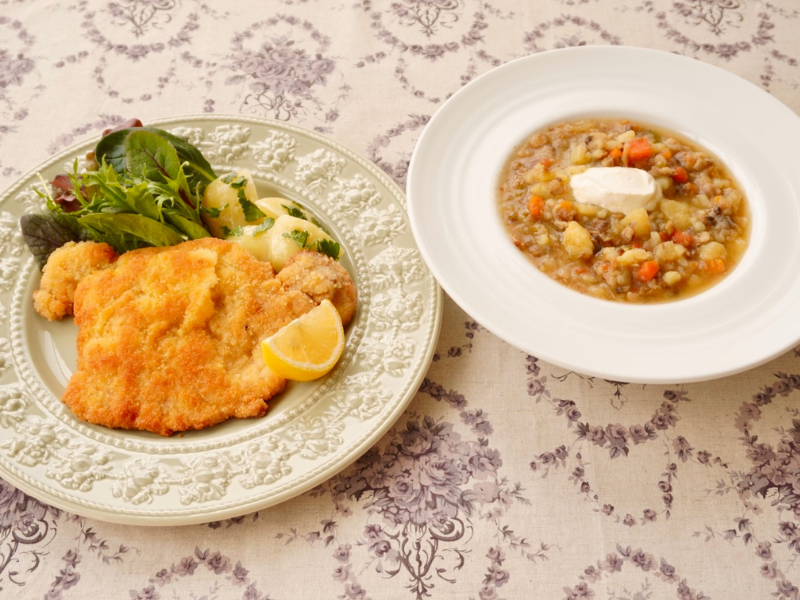 【5月開催】オンラインで世界旅行~オーストリア~ ウィンナーシュニッツェル&ウィーン風ポテトスープ