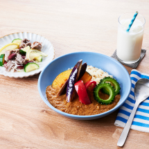 【8月開催】〈腸活ごはん からだの内側から健康に〉春夏6回シリーズ Vol.4~甘酒カレー夏野菜添え(他3品)~