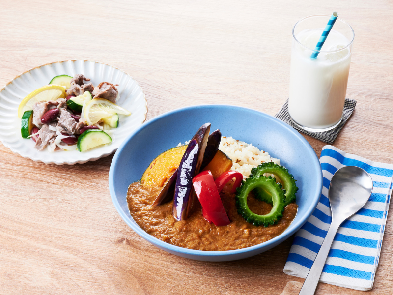 【8月開催】〈腸活ごはん からだの内側から健康に〉春夏6回シリーズ Vol.4~甘酒カレー夏野菜添え(他3品)~